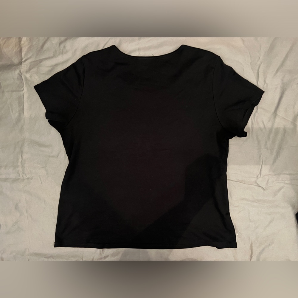 Style & Co. Black Short Sleeve Tee - Picture 4 of 4